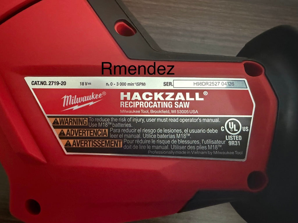  M18 Fuel Hackzall Brand New tool only