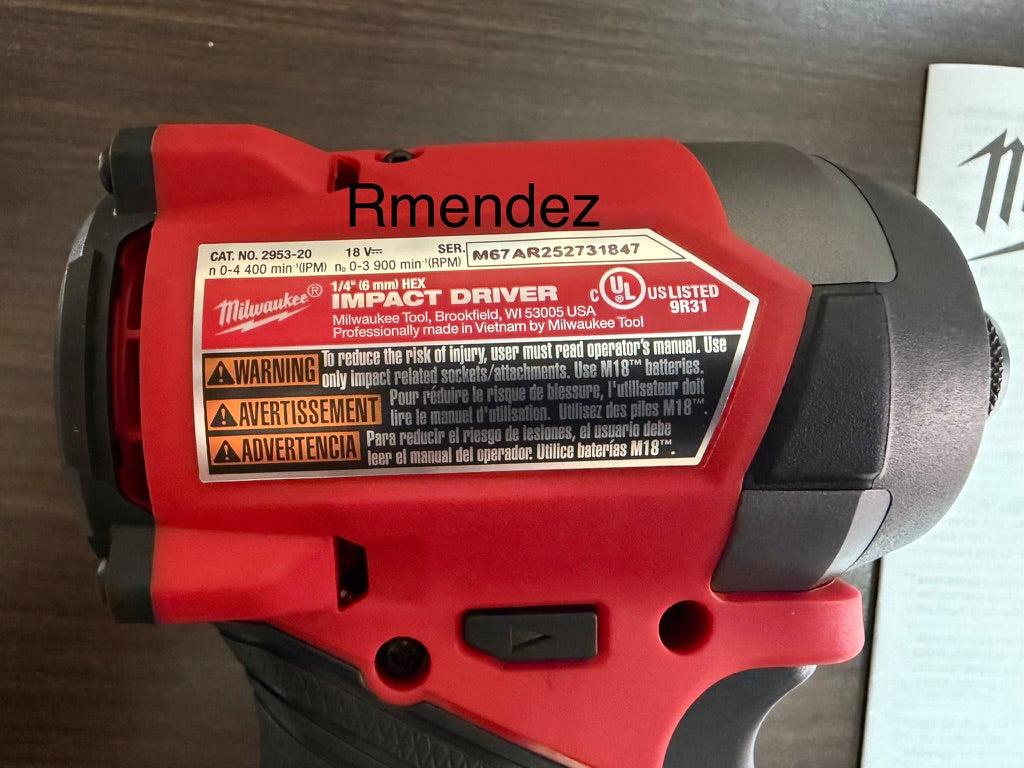 M18 Fuel 1/4in Hex Impact Driver 4th gen Brand New